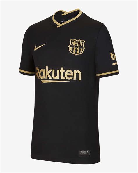 barcelona nike 2020/21 away breathe stadium replica jersey - black|Nike FC Barcelona Away 2020.